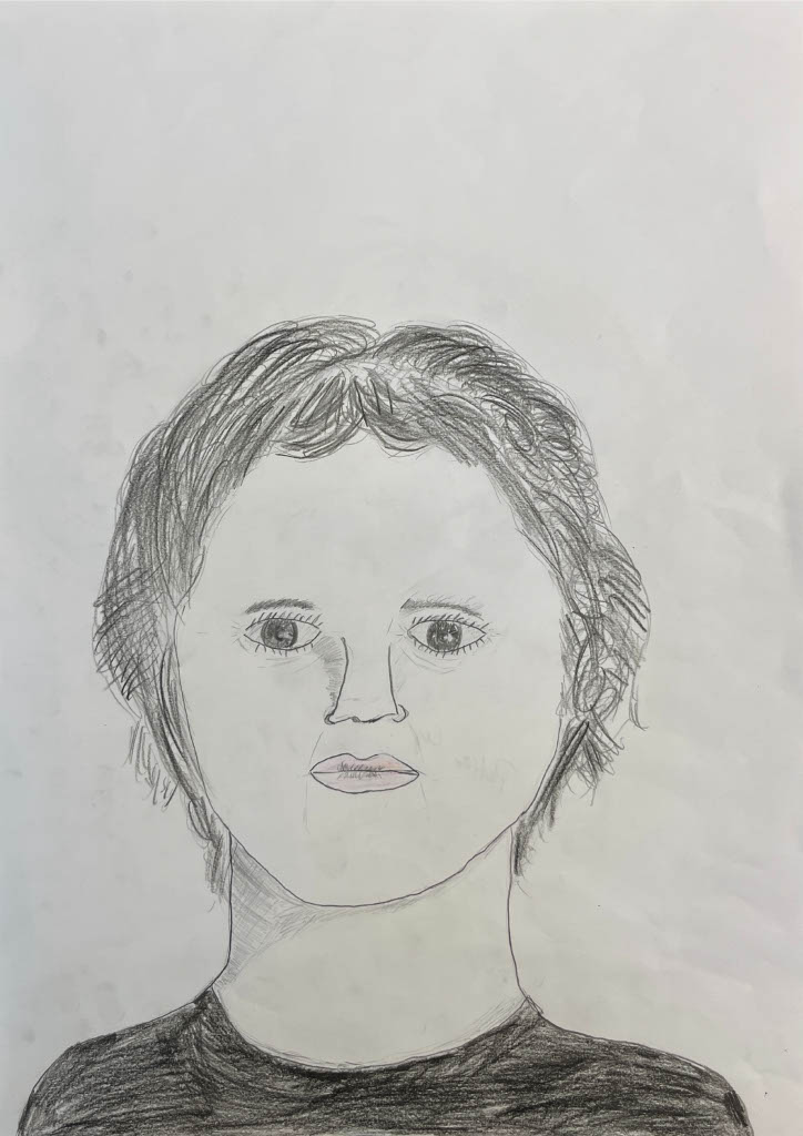 Kinderzeichnung von Frau Muster